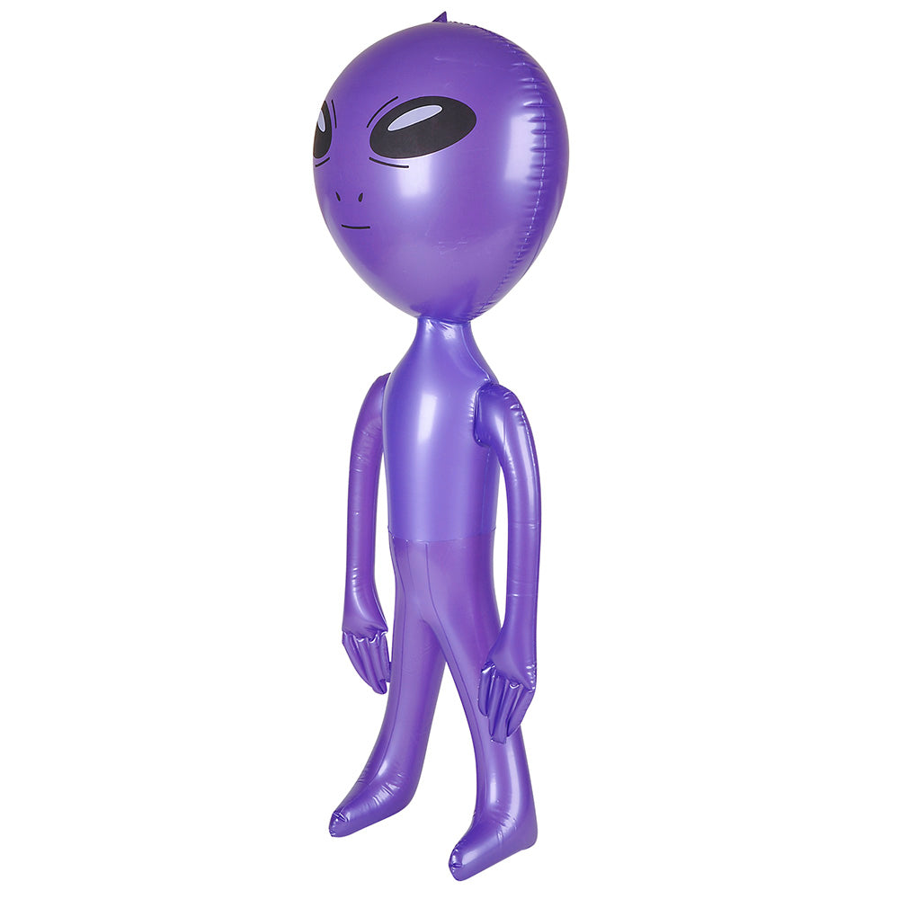 36 inch Alien Inflates - 3 Pack- One Blue, One Green, One Purple-Great Party Decorations - All Ages - Great for Parties of All Themes - Halloween Decorations - Great as Party Prizes Too