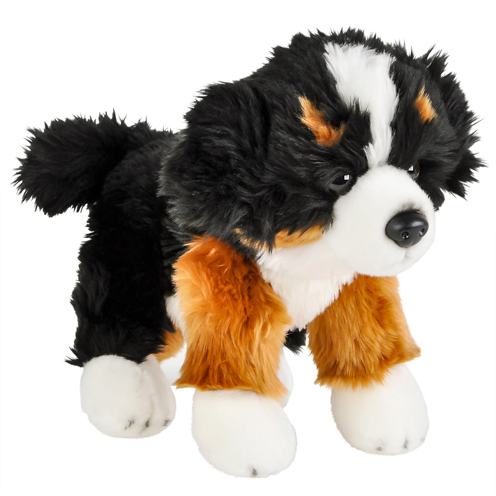 12 inch Heirloom Floppy Bernese Mountain Dog - Ultra Soft Plush - Stuffed Animal- Great Gift or Prize - for Ages 3+