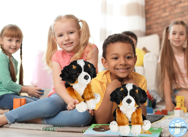 12 inch Heirloom Floppy Bernese Mountain Dog - Ultra Soft Plush - Stuffed Animal- Great Gift or Prize - for Ages 3+