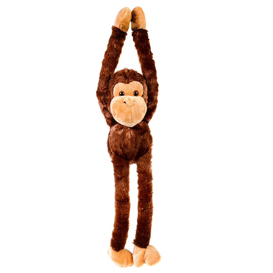 24-Inch Hanging Monkey Stuffed Animal – Hands Connect to Feet - Monkey ...