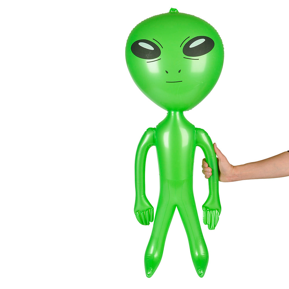 Green Alien Inflate 32 Inches Tall -Great Party Decoration - All Ages - Great for Parties of all Themes - Halloween decoration - Great as a Party Prize too