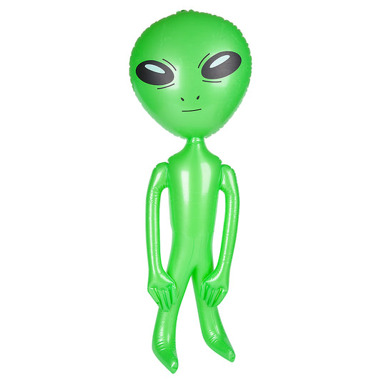 Green Alien Inflate 32 Inches Tall -Great Party Decoration - All Ages - Great for Parties of all Themes - Halloween decoration - Great as a Party Prize too